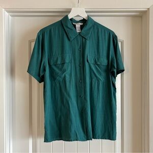*SOLD* Vintage Silk Camp Shirt, Size S